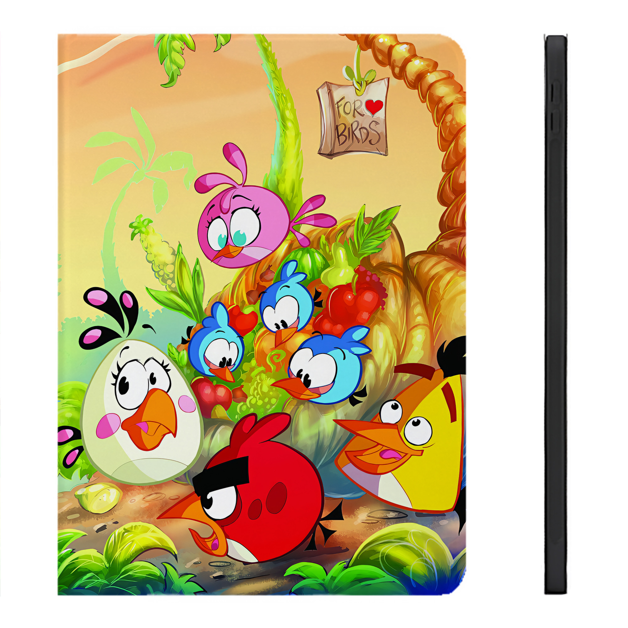 （画像用） Angry Birds アングリーバード IPadケース ペンホルダー付き ブックスタイルデザイン